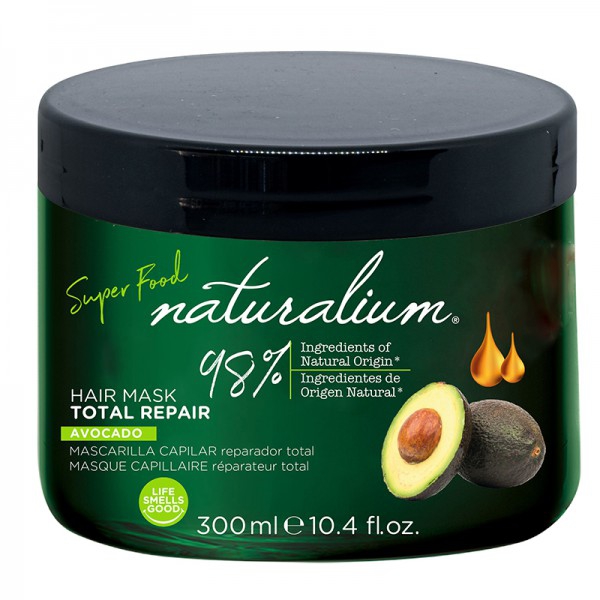 Haarmaske mit Naturalium Superfood Avocado-Extrakt (300ml): Mit Total-Repair-Effekt zur Stärkung des Haares